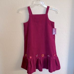 NWT Gymboree Girls Appliqué corduroy dress  sz 10